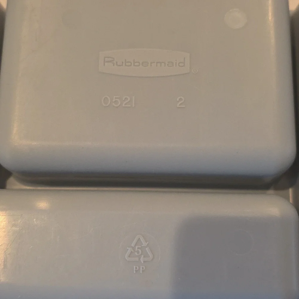 Vintage Rubbermaid Powder Blue Cutlery Tray 0521 16x12‎